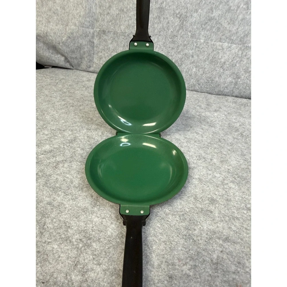 Orgreenic Non-Stick Flip Pan Double Sided Omelette Pancake Maker Green Ceramic